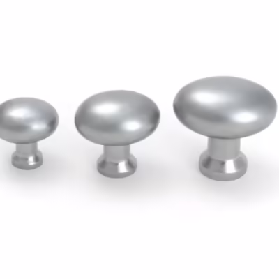 Satin Chrome Moore Cabinet Knob - 38mm - Image 6