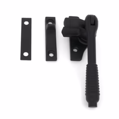 Matt Black Night-Vent Locking Reeded Fastener (Steel Window) - Image 3