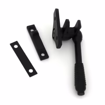 Matt Black Night-Vent Locking Reeded Fastener (Steel Window) - Image 4