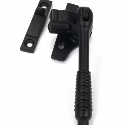Matt Black Night-Vent Locking Reeded Fastener (Steel Window)