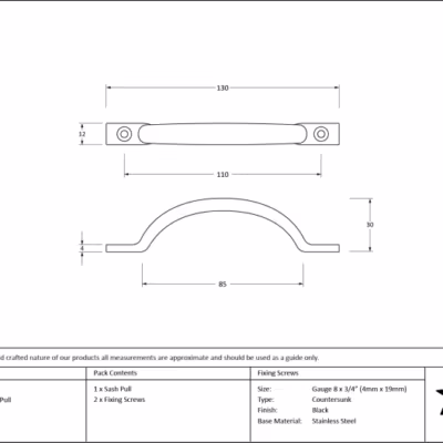 Black Slim Sash Pull - Image 2