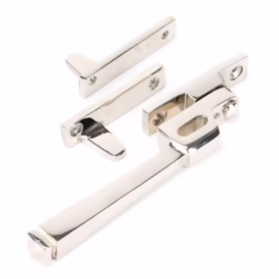 Polished Nickel Night-Vent Locking Avon Fastener - Image 5