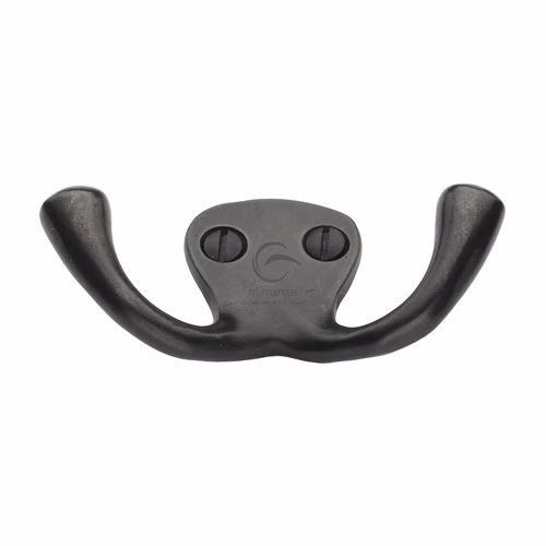 Rustic Dark Bronze Double Hook
