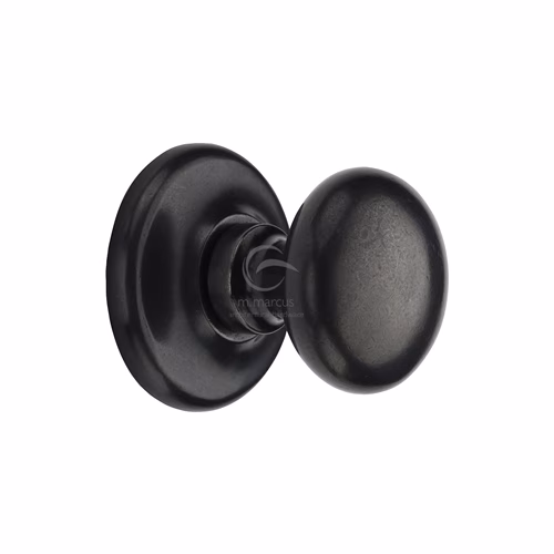 Rustic Dark Bronze Round Centre Door Knob 3"