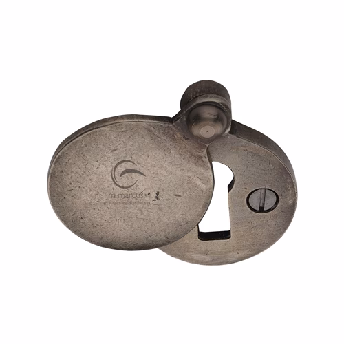 Rustic Pewter Covered Keyhole Round