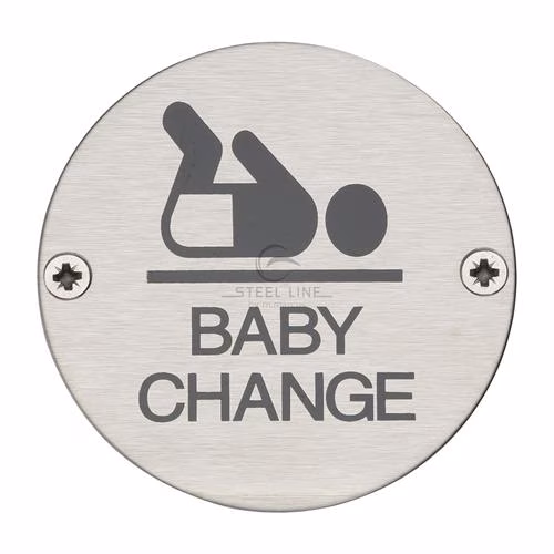 Steel Line Baby Change Symbol