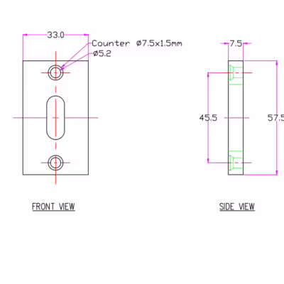 Jolie Escutcheon | Vertical | Pc J-7025 - Image 5