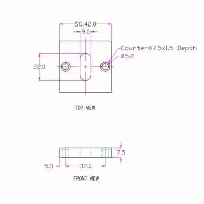 J-7023 Escutcheon Square 42*42 mm - Image 5