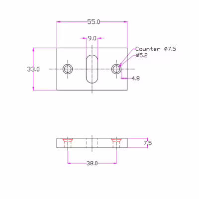 Escutcheon | Horizontal | Pc J-7020 - Image 5