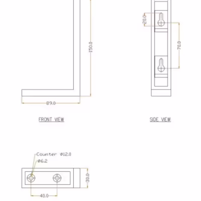 Toilet Brush Holder Wall Bracket JOLIE | J-0351 - Image 5