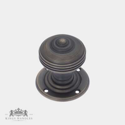 Georgian Door Knob - Antique Brass (A BGM)