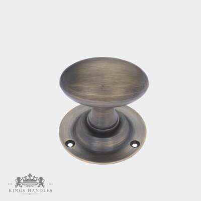 Oval Door Knob - Antique Brass (A BOV)