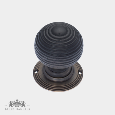 Ebonised Beehive Mk.1 - Antique Brass Backplate (A EB1) - Image 1