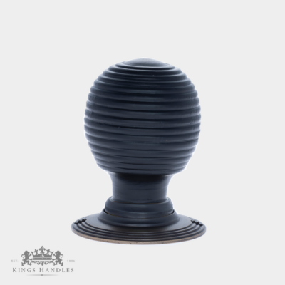 Ebonised Beehive Mk.2 Antique Brass Backplate (A EB2) - Image 2