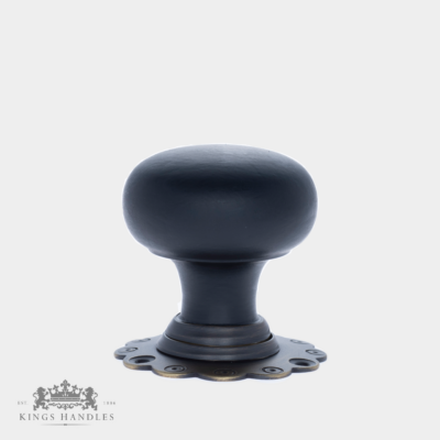 Ebonised Bun with Antique Brass Backplate (A EBU) - Image 2
