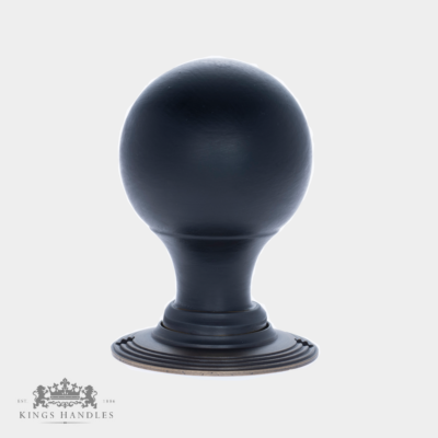 Ebonised Cromwell with Antique Brass Backplate (A ECR) - Image 2