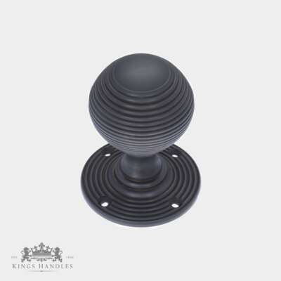 Victorian Beehive Door Knobs Mk1 – Dark Bronze (B BB1) - Image 1