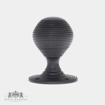 Victorian Beehive Door Knobs Mk1 – Dark Bronze (B BB1) - Image 2