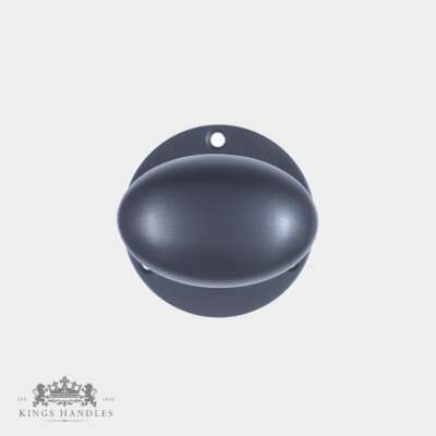Oval Door Knob – Dark Bronze (B BOV) - Image 3