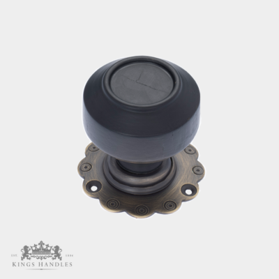 Ebonised Savoy with Antique Brass Backplate (A ESA) - Image 1