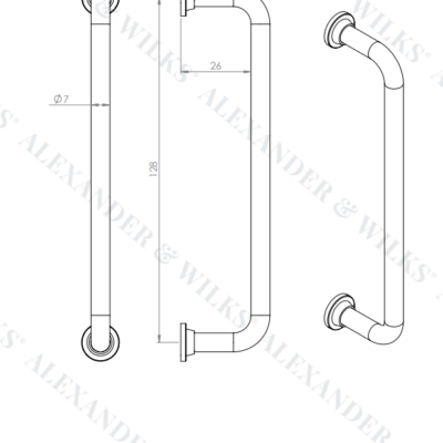 SCANDI D CABINET PULL - 7MM DIA. - Image 15