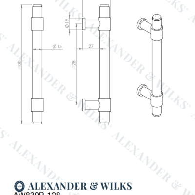 Kingston Plain Pull Handle - AW839P - Image 4