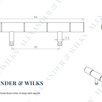Cabinet Brass Dummy Hinge 2.5" - AW000 - Image 7