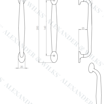 Ashbury Cabinet Pull Handle - AW861 - Image 4
