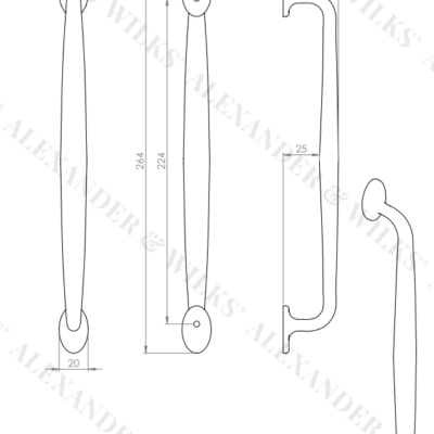 Ashbury Cabinet Pull Handle - AW861 - Image 3