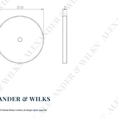 Circular Backplate To Suit Cabinet Hardware - AW895 - Image 7