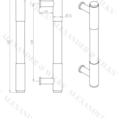Washington Reeded End Cabinet Pull - AW854R - Image 15