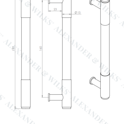 Washington Reeded End Cabinet Pull - AW854R - Image 16