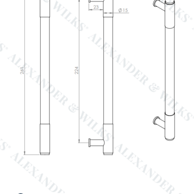 Washington Reeded End Cabinet Pull - AW854R - Image 14