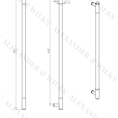 Washington Reeded End Cabinet Pull - AW854R - Image 13