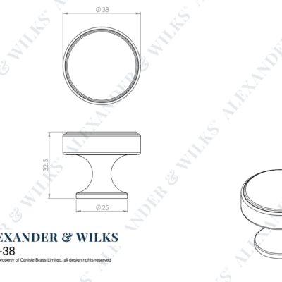 Havana Cabinet Knob - AW855-38 - Image 7