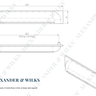 Rectangular Cabinet Knob Backplate - AW905 - Image 16