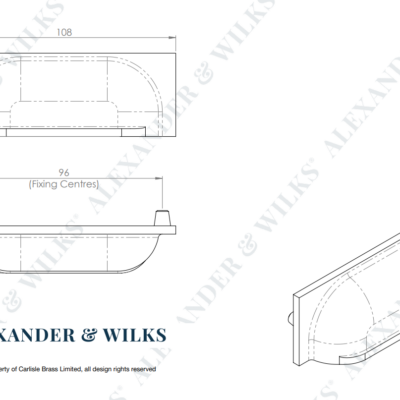 Rectangular Cabinet Knob Backplate - AW905 - Image 15