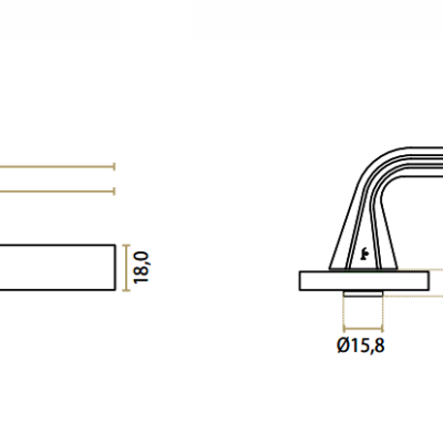 Six Fois -1/2 Lever Handle Spring Load Left & Right - J-2550 - Image 5