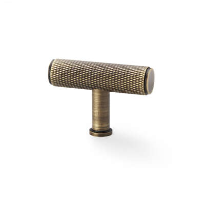 Crispin Knurled T-bar Cupboard Knob - 55mm - AW801