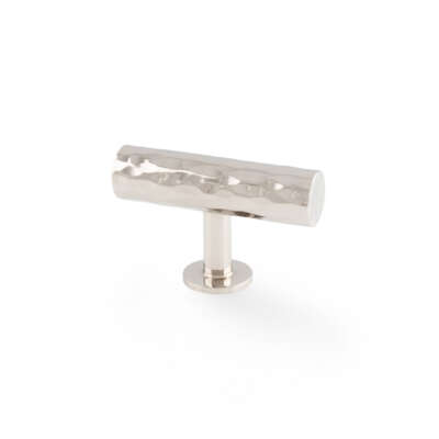 Leila Hammered T-bar Cupboard Knob - 55mm - AW804 - Image 4