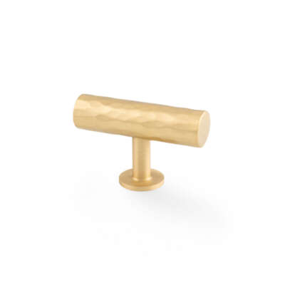 Leila Hammered T-bar Cupboard Knob - 55mm - AW804 - Image 3