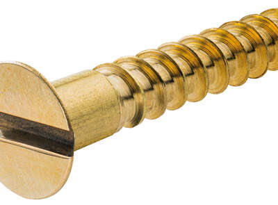 Slotted head countersunk woodscrew 4.0 g x 12.7 mm