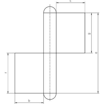 KO 4 180x50x14x4 - Steel self colour - Image 3