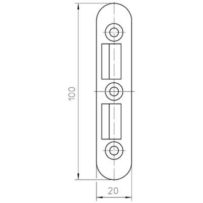 Door security bolt no. 205 - Topzinc - Image 3