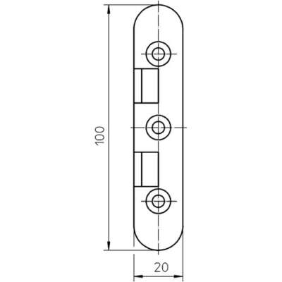 Door security bolt no. 207 - Topzinc - Image 3