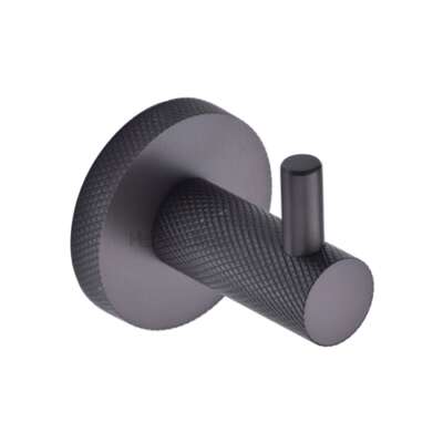 Heritage Brass Knurled Hook with Peg - V1046 - Image 2