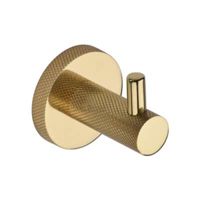 Heritage Brass Knurled Hook with Peg - V1046 - Image 3